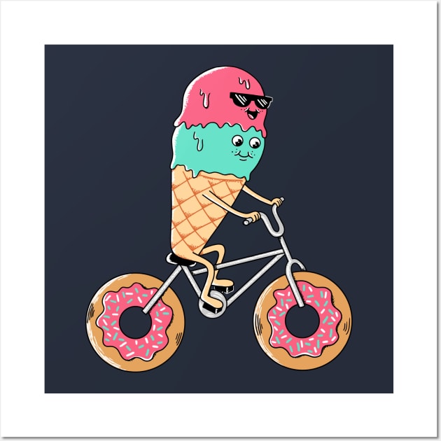 Donut Bicycle Wall Art by coffeeman